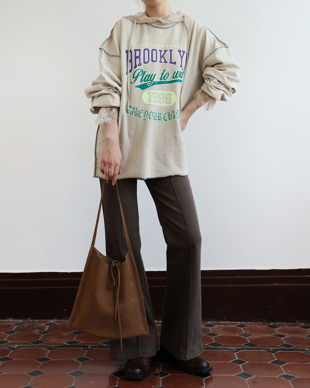 Hooded Lace Top (2 Colors)