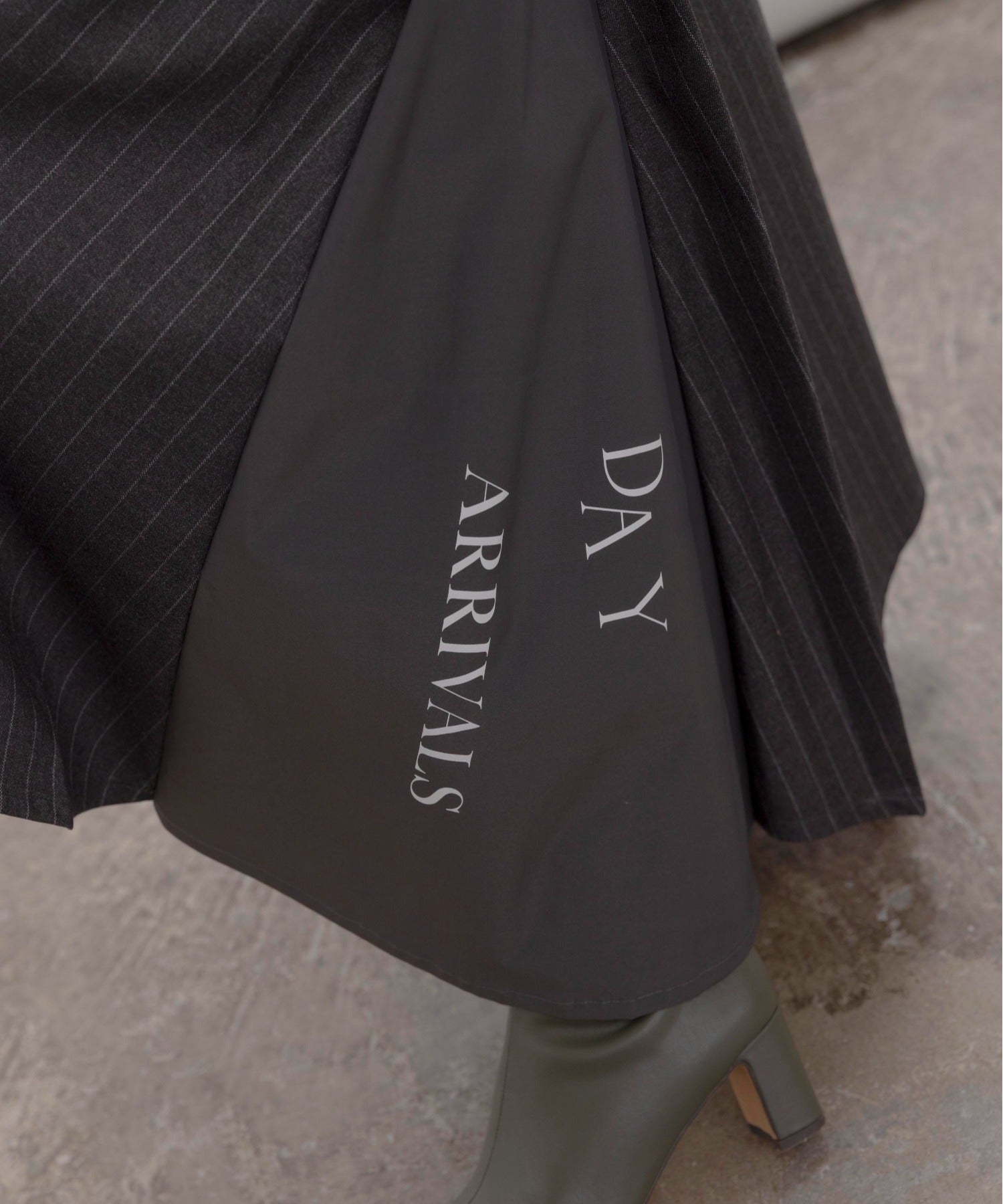 Japan Brand - Denim X Pinstriped Maxi Skirt