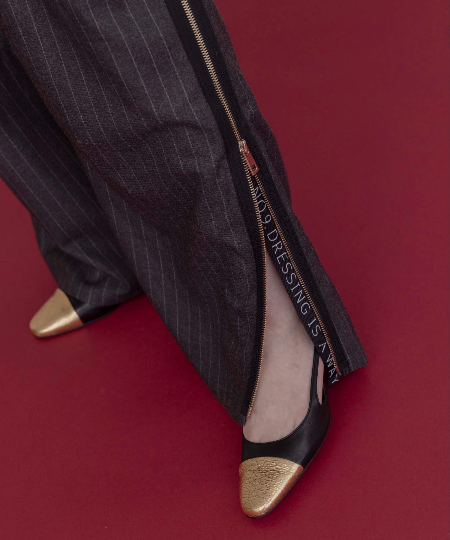 Japan Brand - Denim X Pinstriped Pants