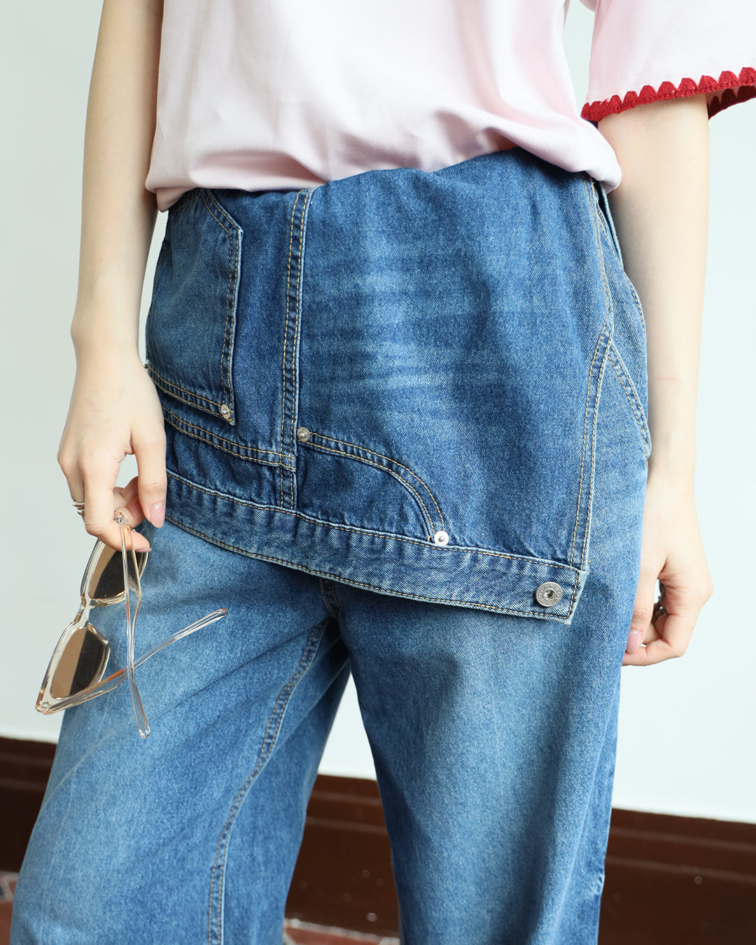 Layered Jeans (2 colors | Size S-L)