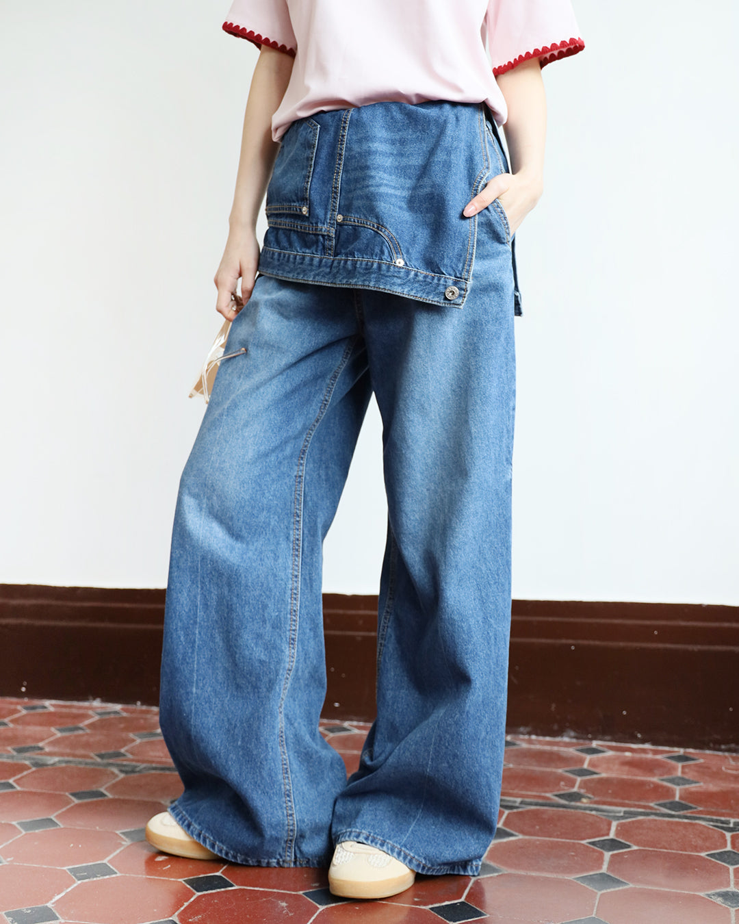 Layered Jeans (2 colors | Size S-L)