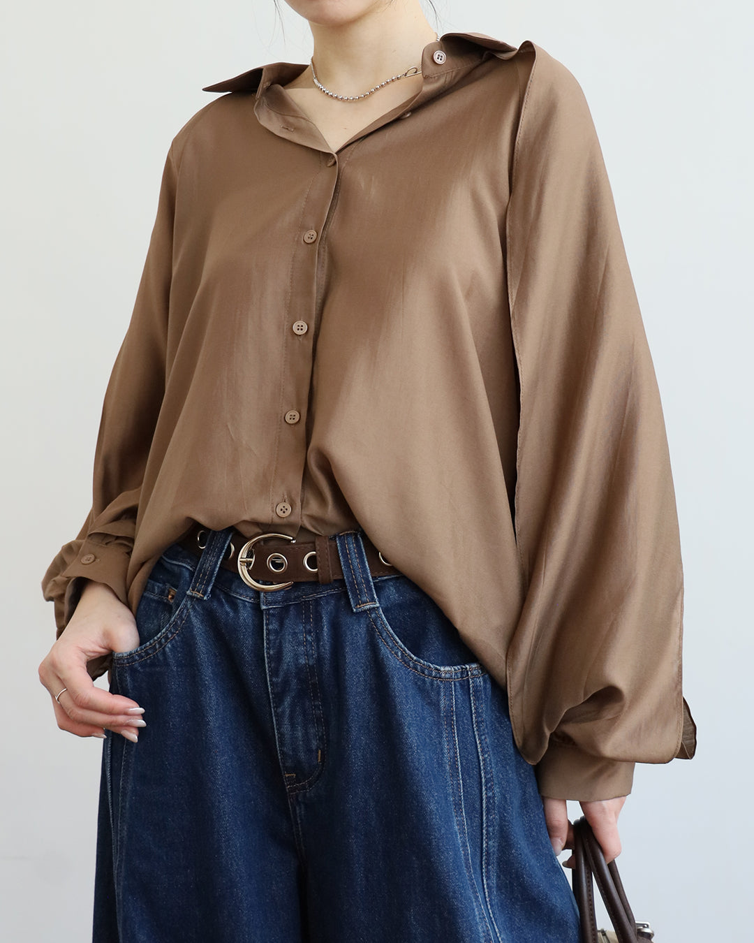 Ruffle Sleeved Shirt (5 Colors)