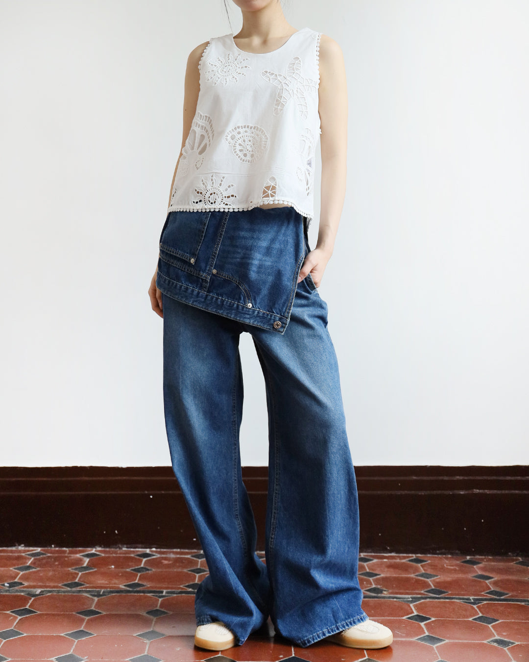 Layered Jeans (2 colors | Size S-L)
