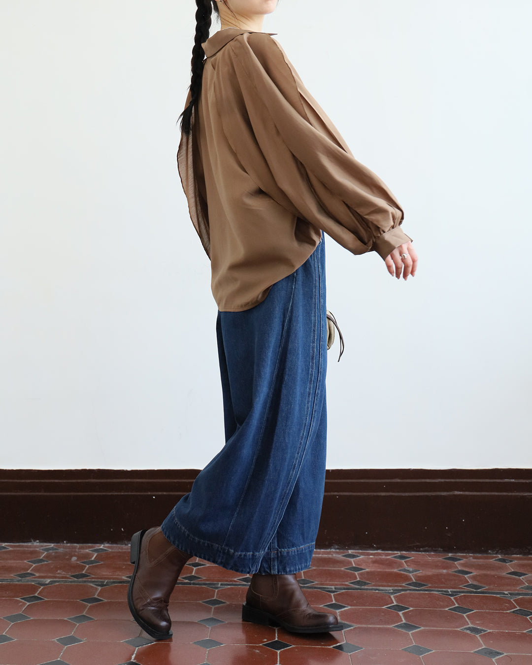 Ruffle Sleeved Shirt (5 Colors)