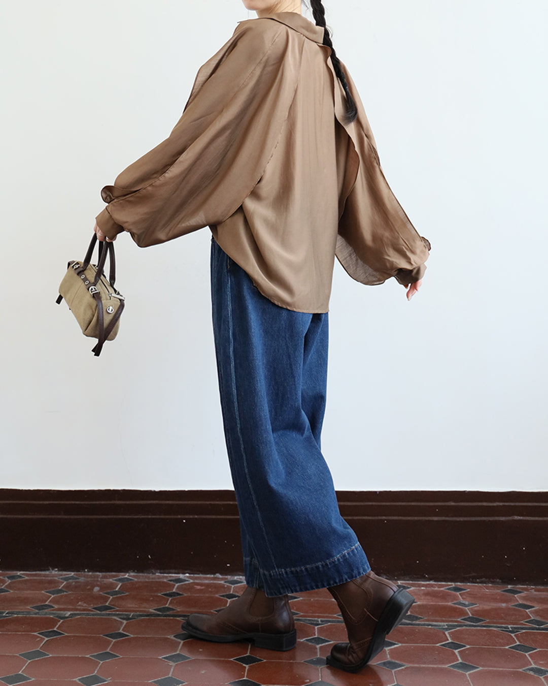 Ruffle Sleeved Shirt (5 Colors)