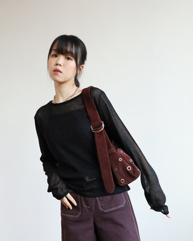 Tie Waist Knit Top (3 color)