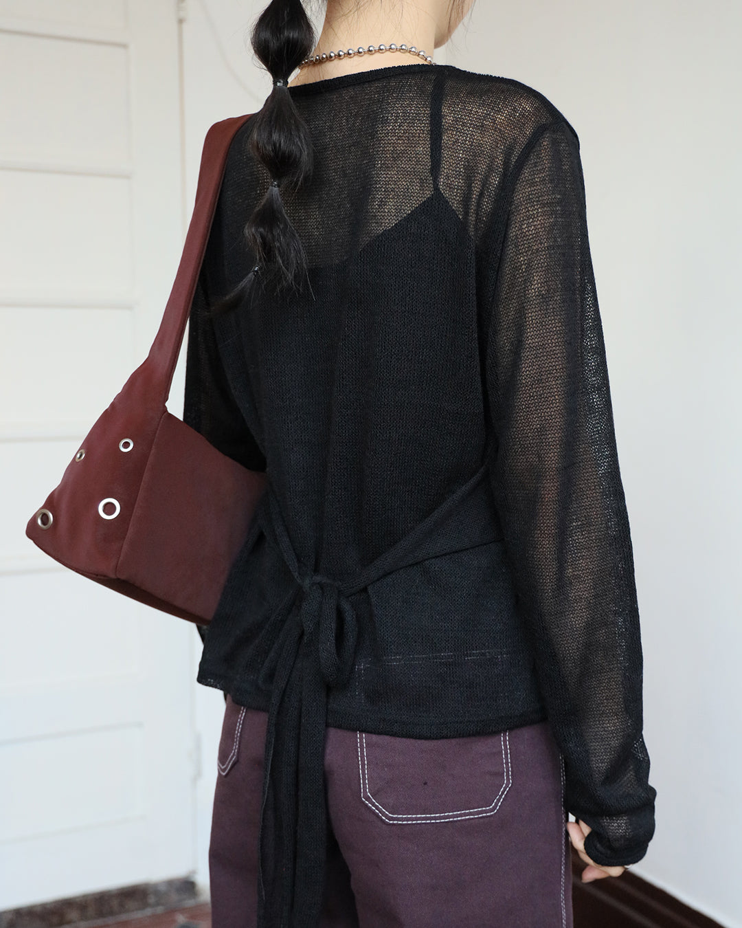 Tie Waist Knit Top (3 color)