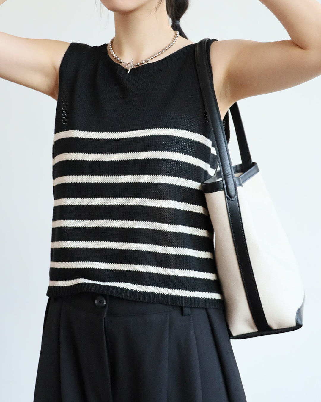 Striped Knit Vest (2 color)