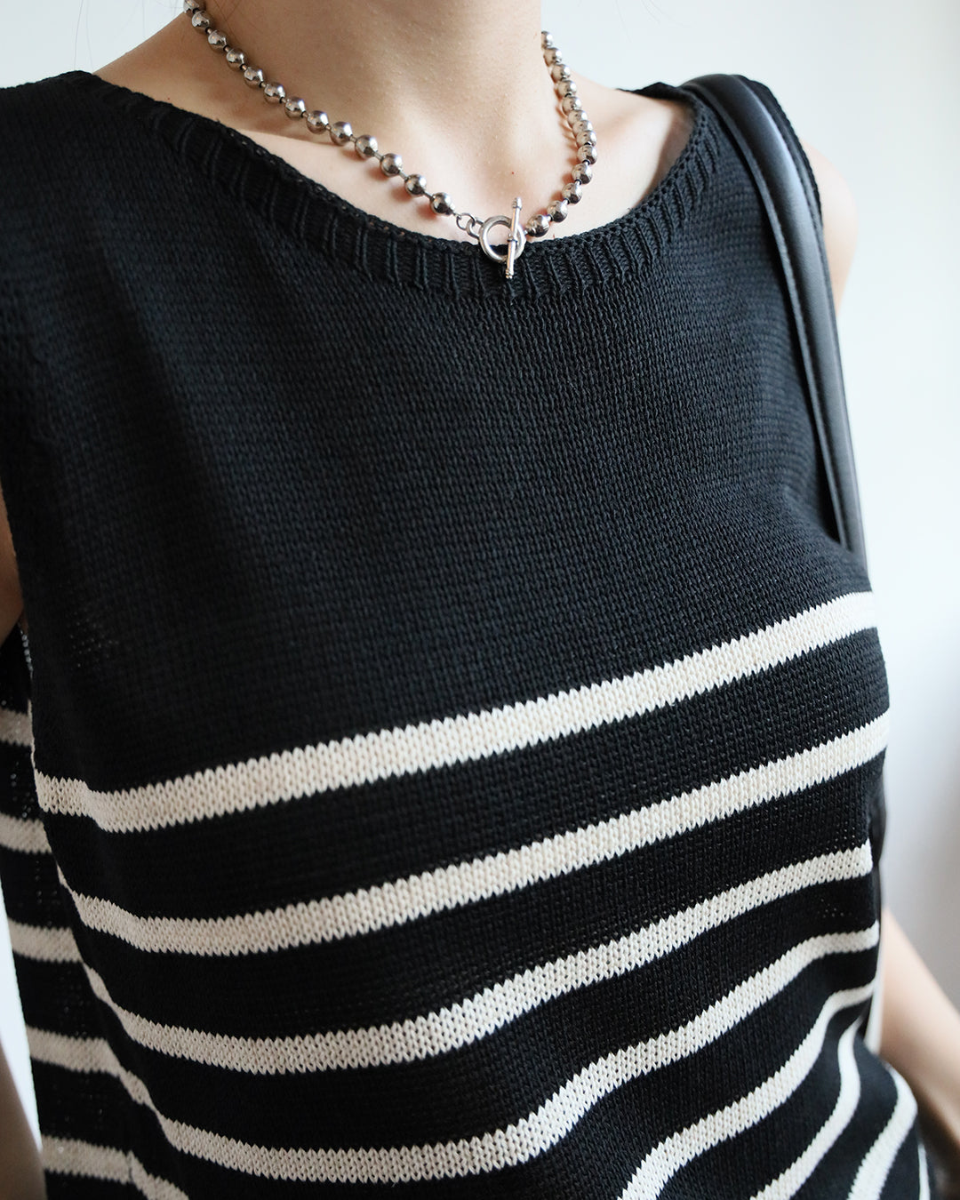 Striped Knit Vest (2 color)
