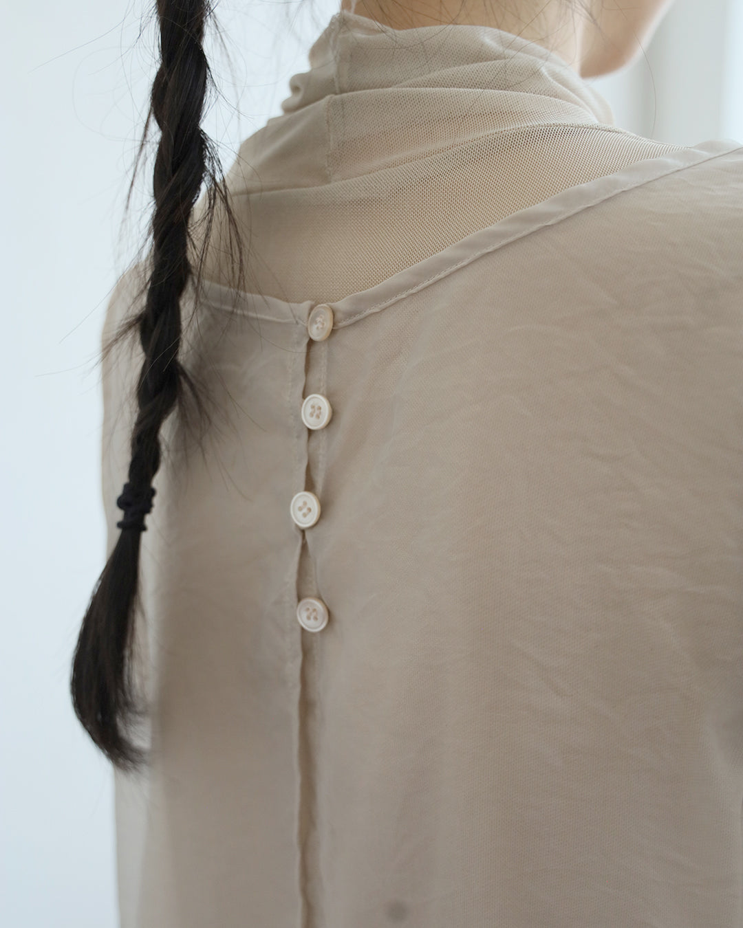 Sheer Pleated Hem Vest (3 Colors)