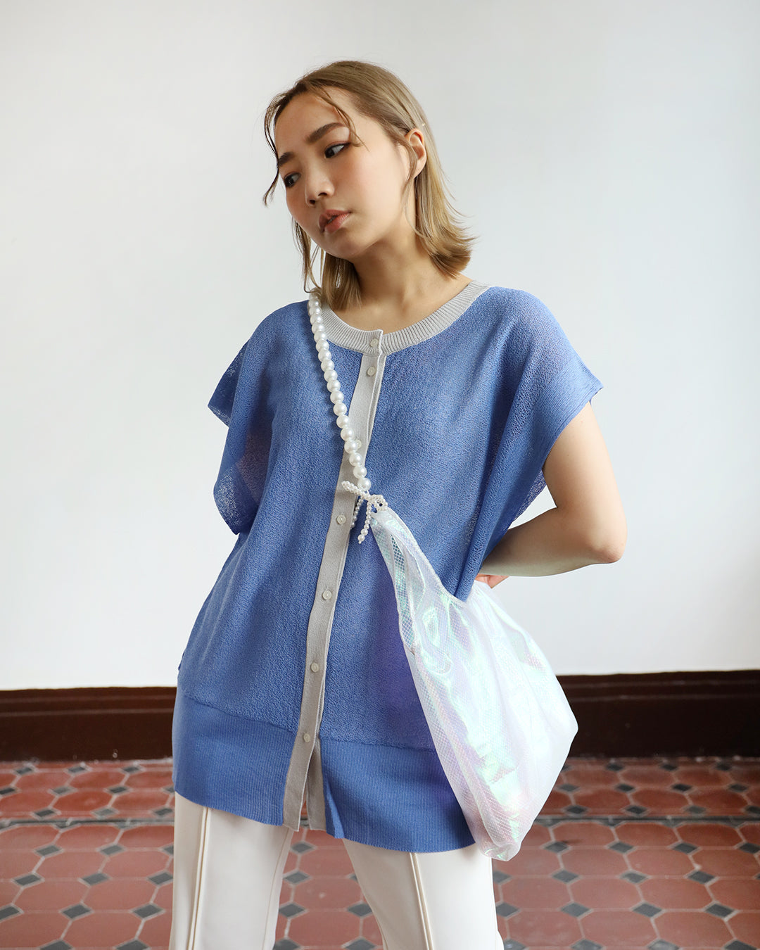 Mermaid Mini Tote | Pearl White