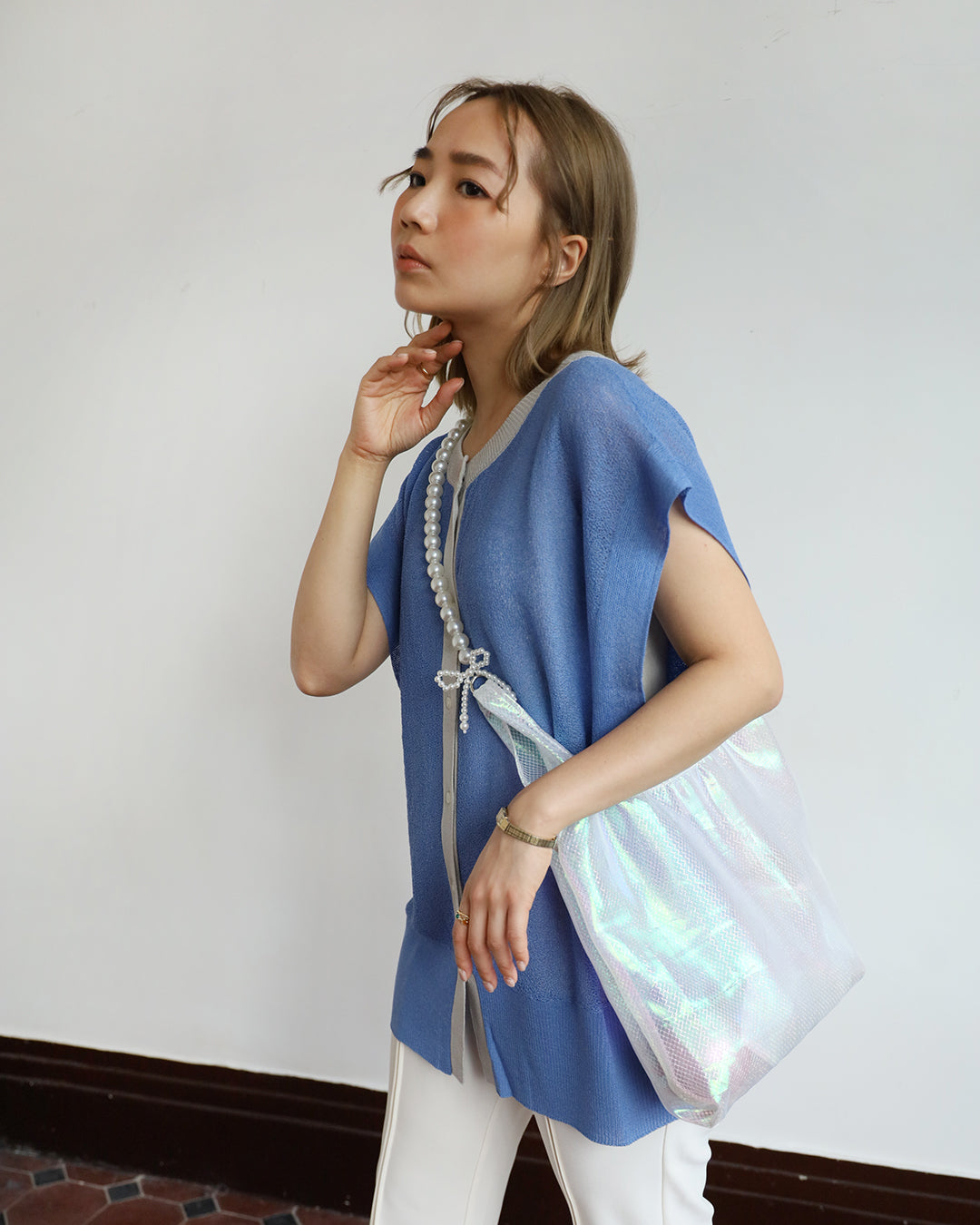 Mermaid Mini Tote | Pearl White