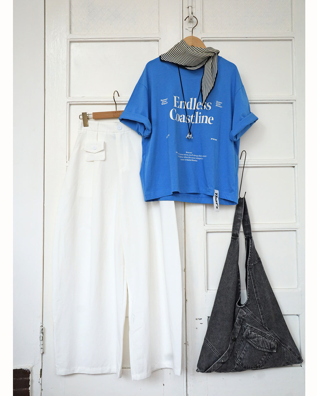 Blue Printed Tee