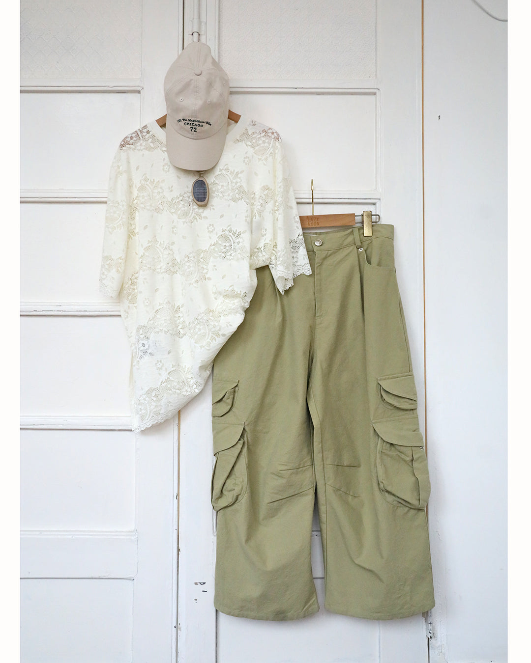 Crew Neck Lace Top (2 colors)
