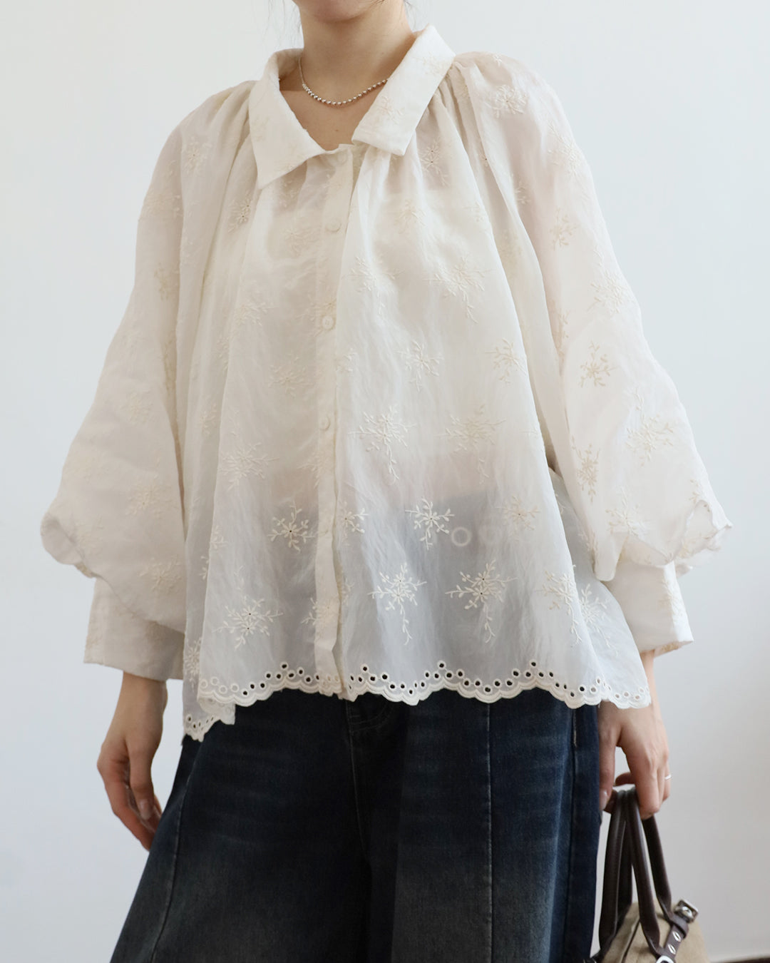 Embroidery Swing Blouse