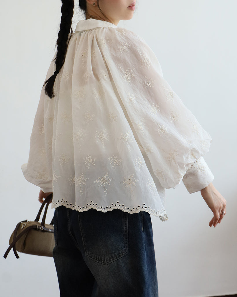 Embroidery Swing Blouse