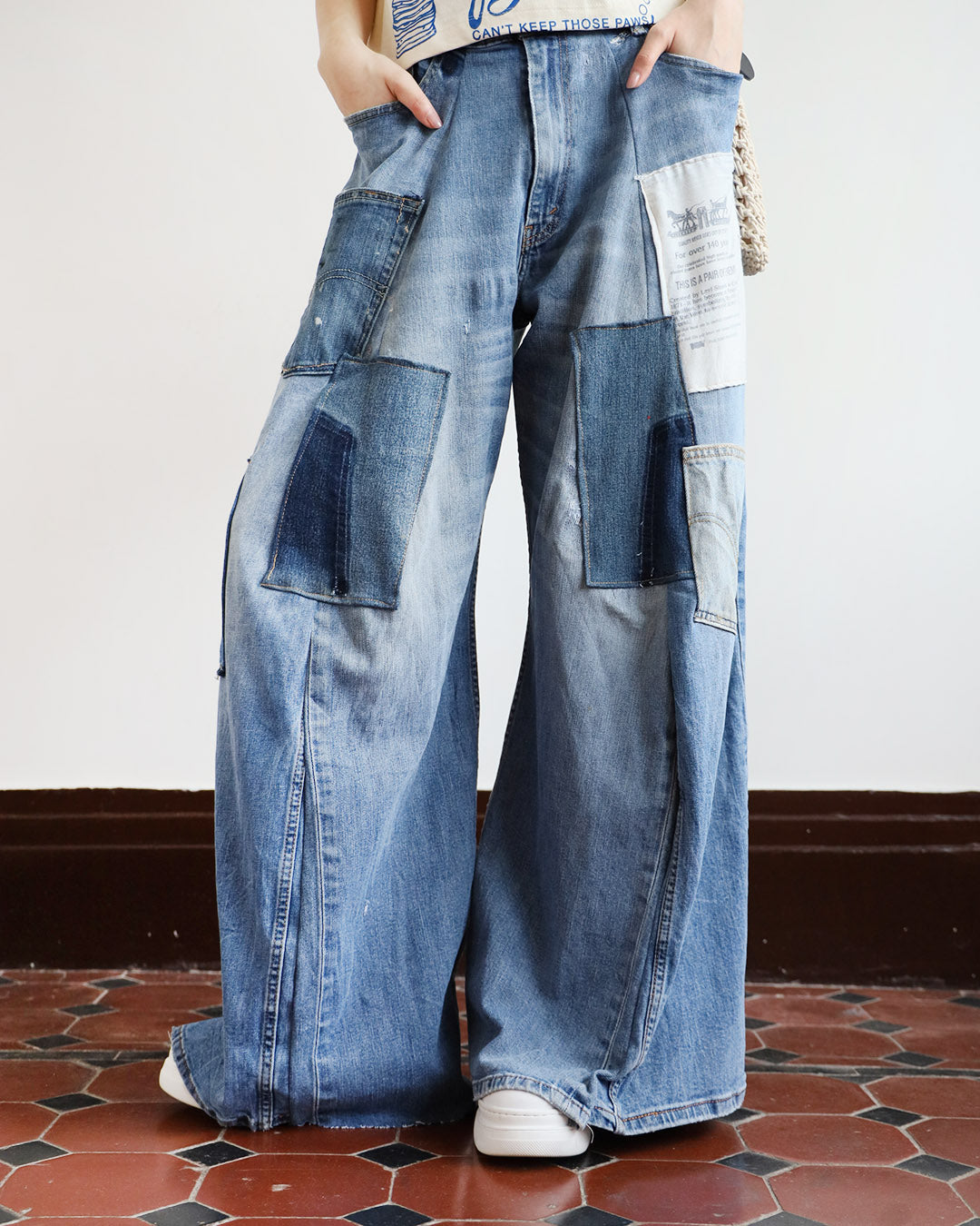 Upcycle Patchwork Jeans