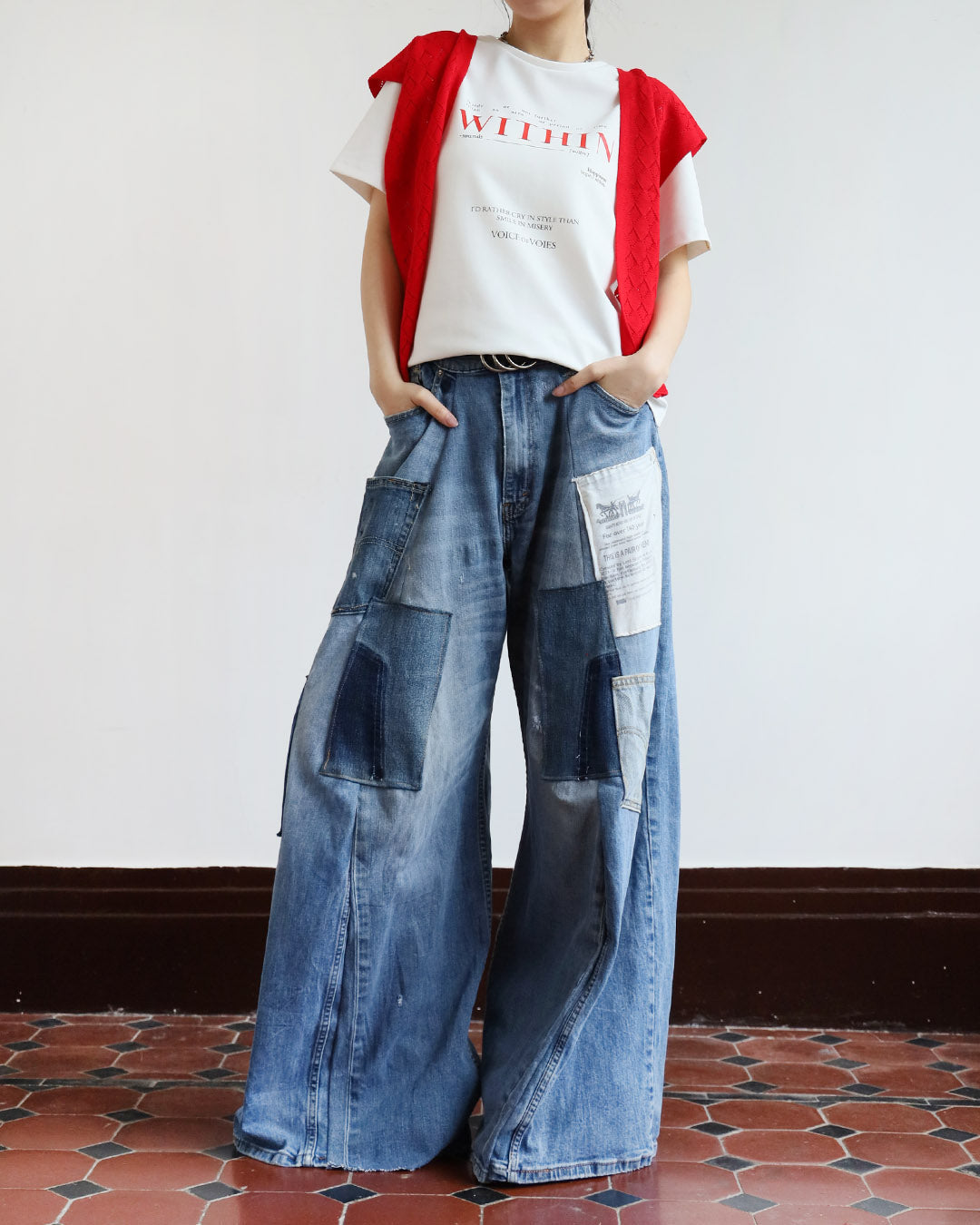 Upcycle Patchwork Jeans