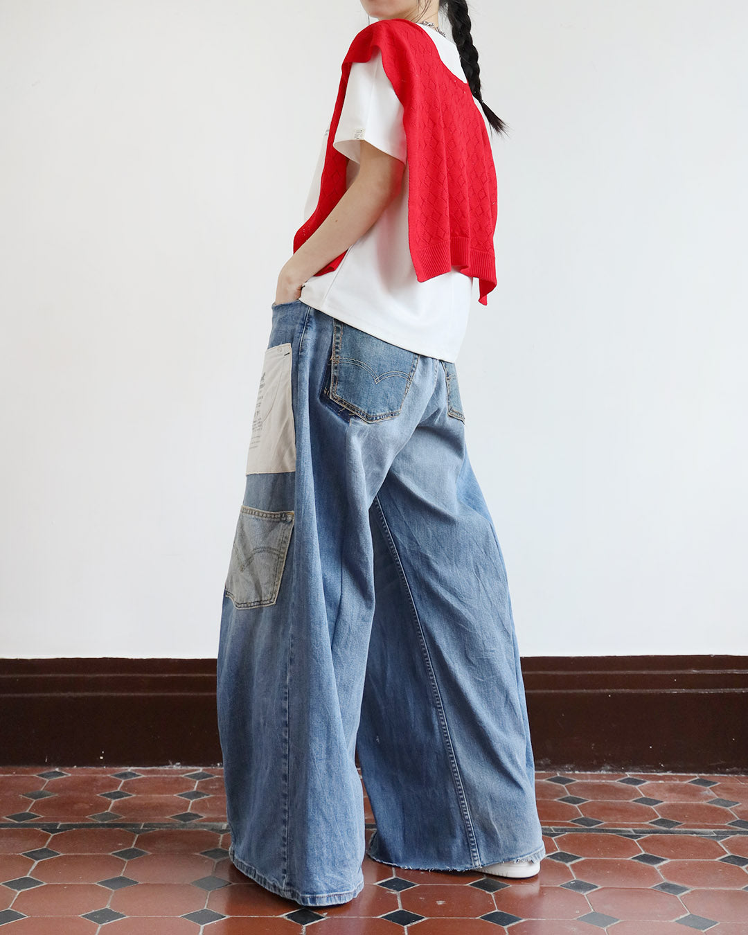 Upcycle Patchwork Jeans
