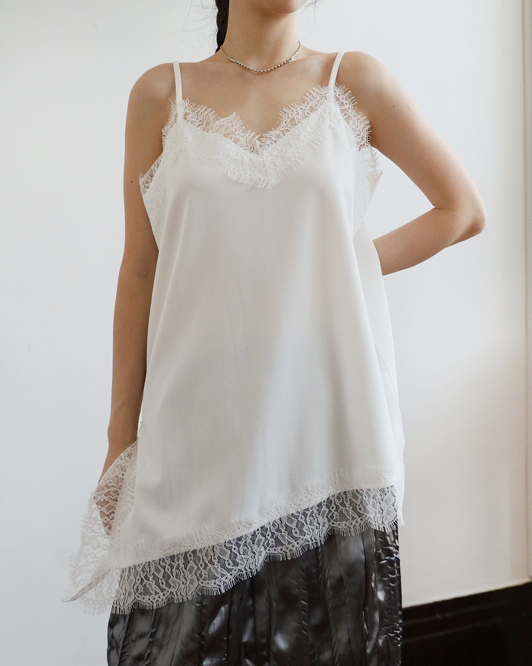 Lace Trim Cami Vest (3 Colors)