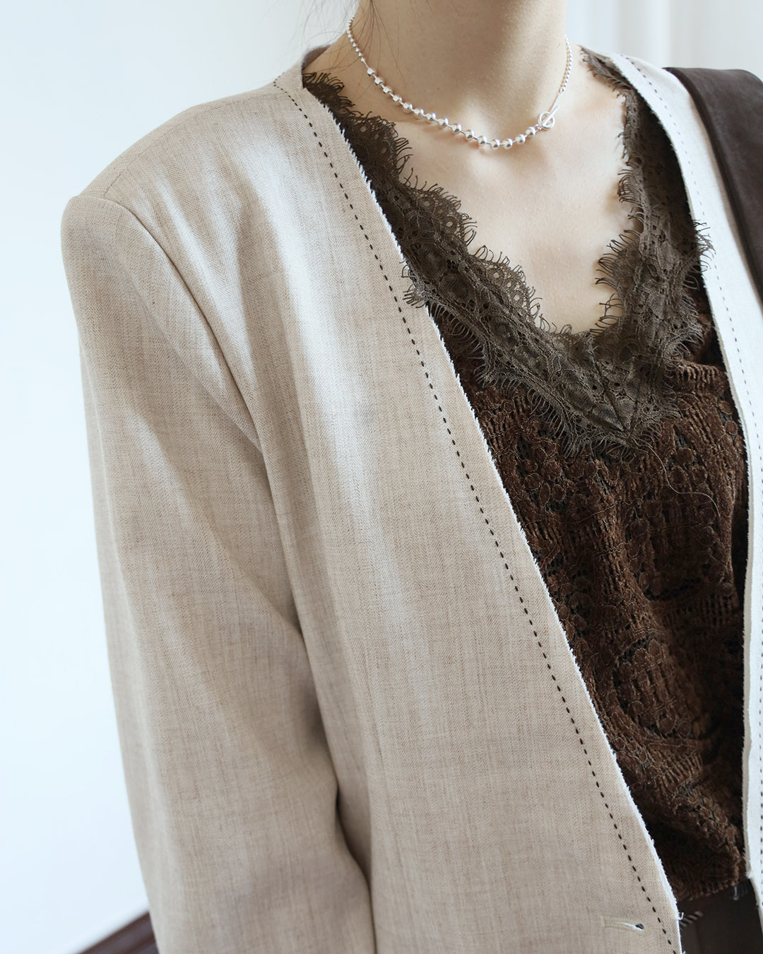 Velvet Lace Vest (4 Color)