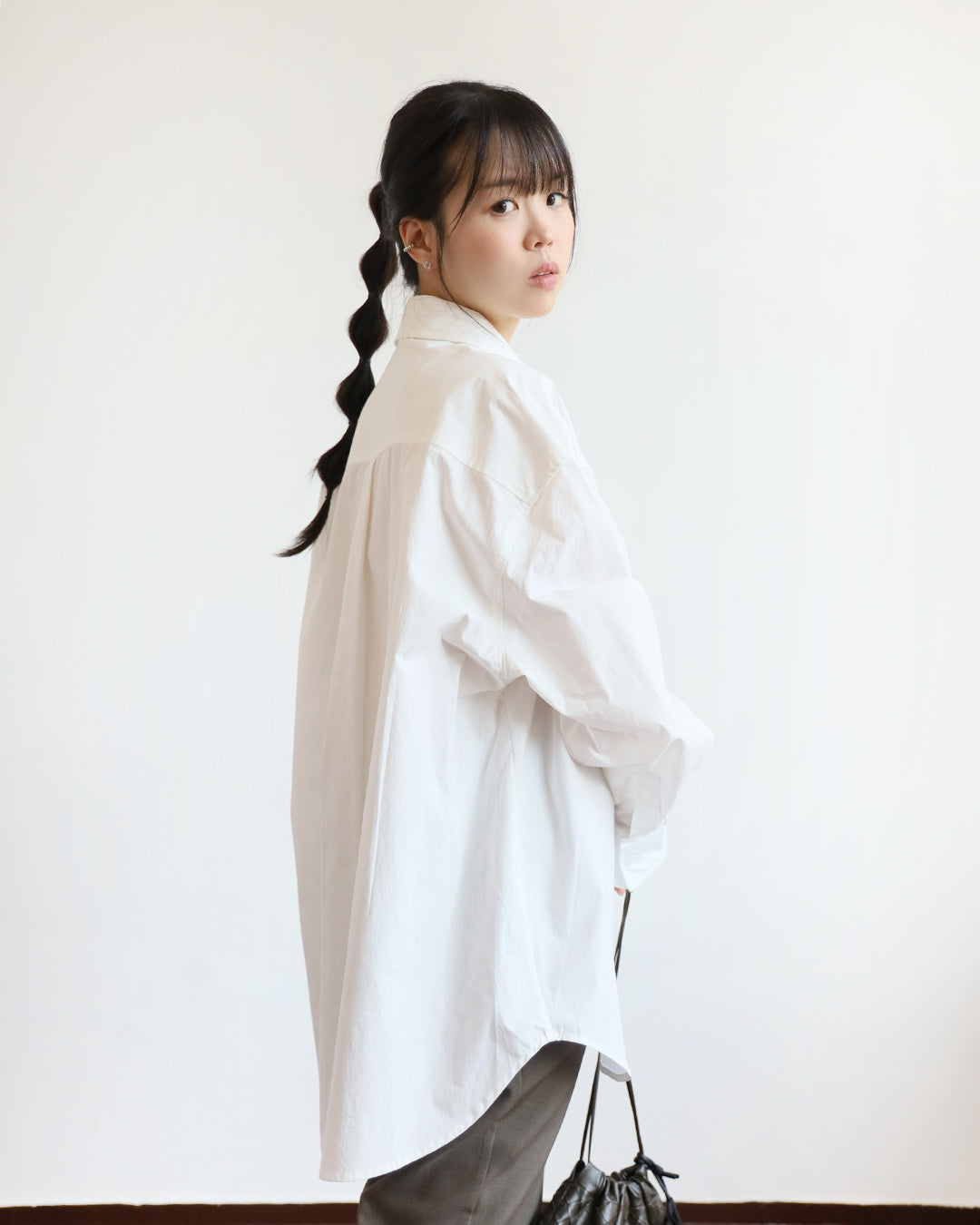 Embroidery Longline Shirt