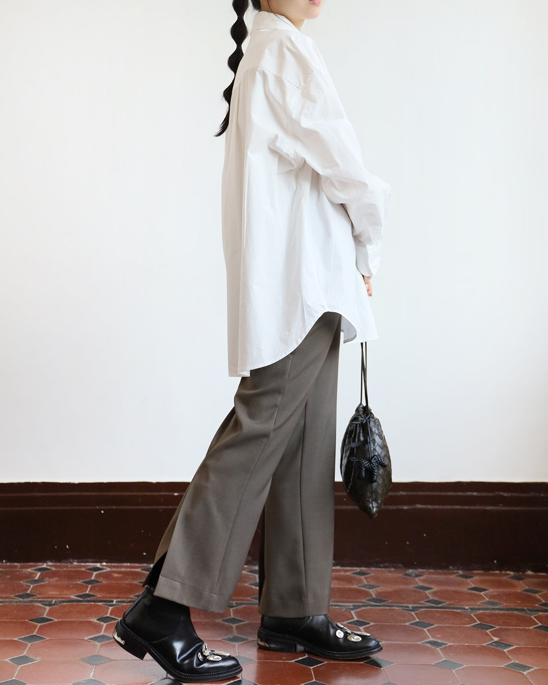 Embroidery Longline Shirt