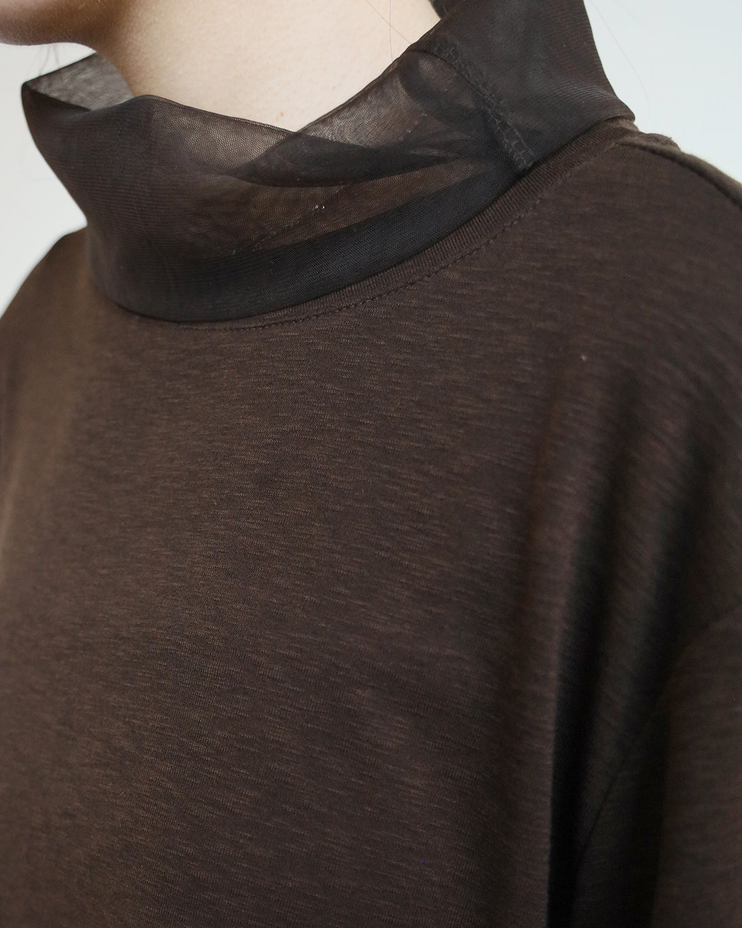 Mesh Turtle Neck Top (4 Colors)
