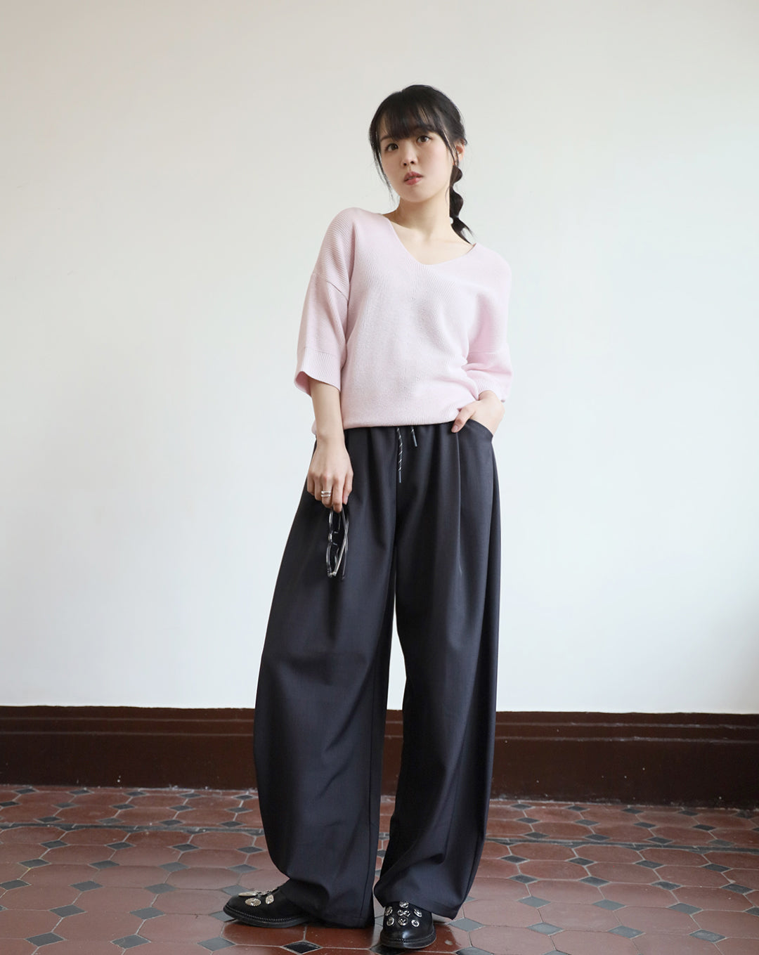 V-neck Summer Knitted Top (3 color)