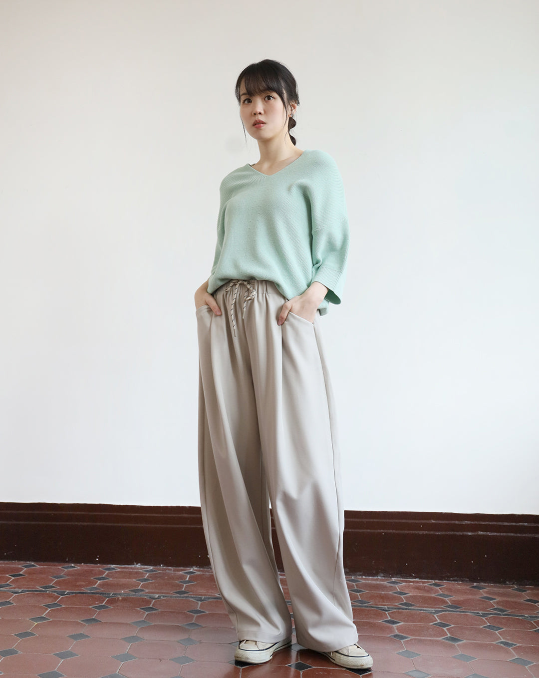 V-neck Summer Knitted Top (3 color)