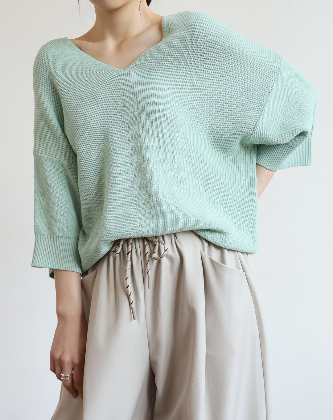V-neck Summer Knitted Top (3 color)