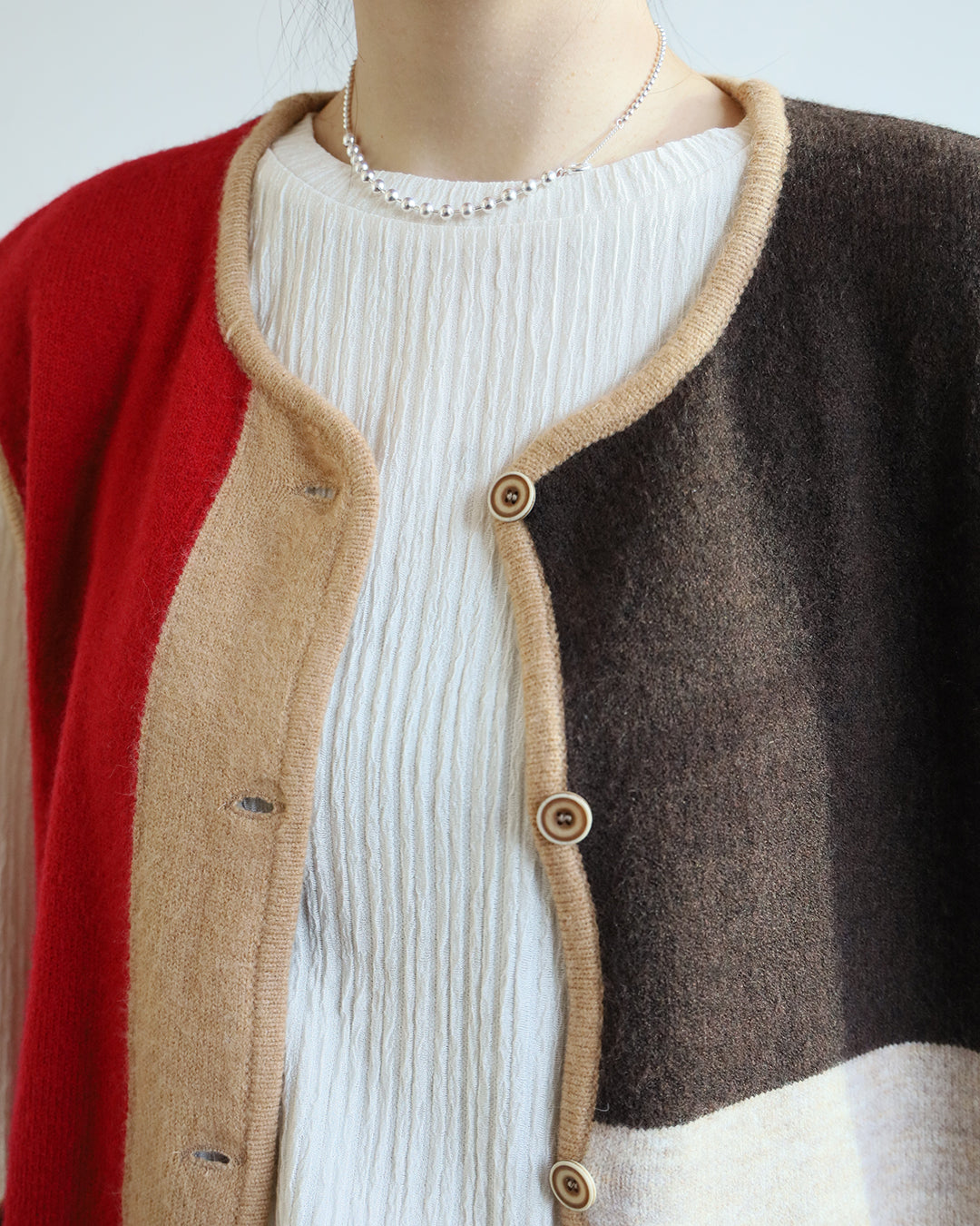 Color Block Knit Vest