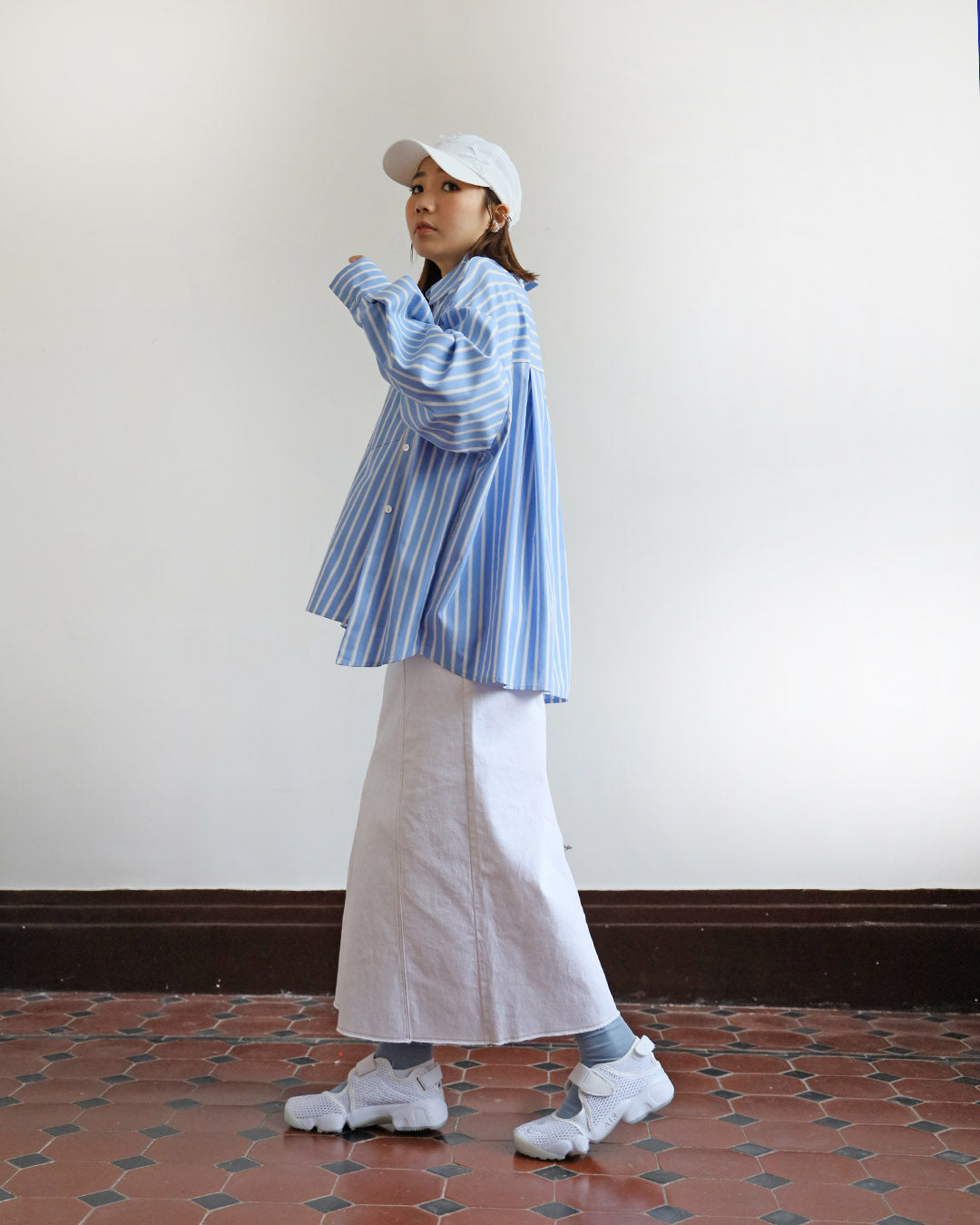 Elastic Denim Skirt (2 color)(Size S-L)