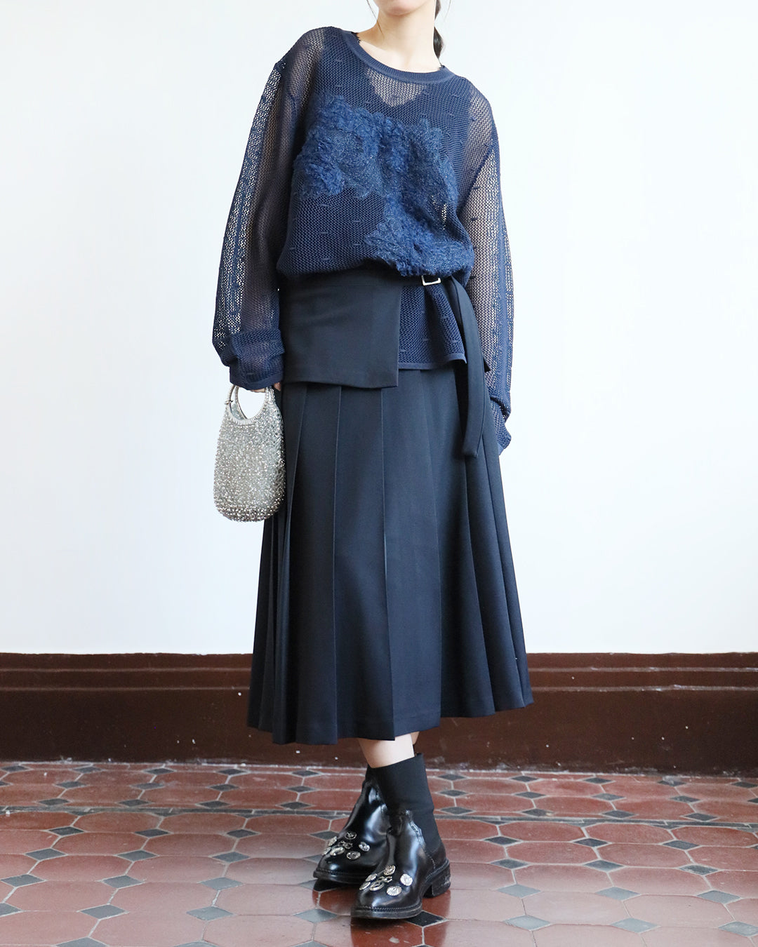 Layered Pleated Skirt (4 colors)