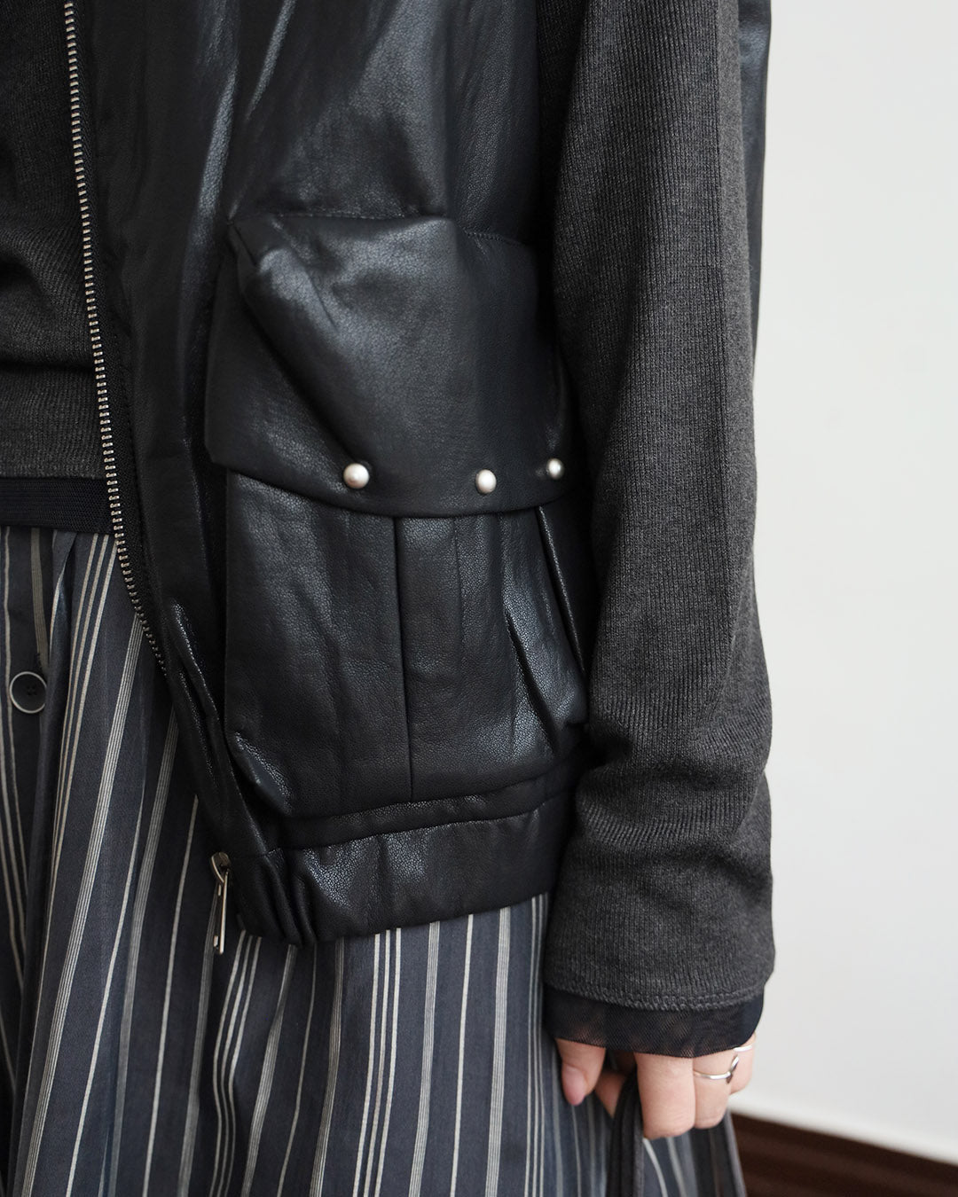 Front Pocket Faux Leather Vest (3 Colors)