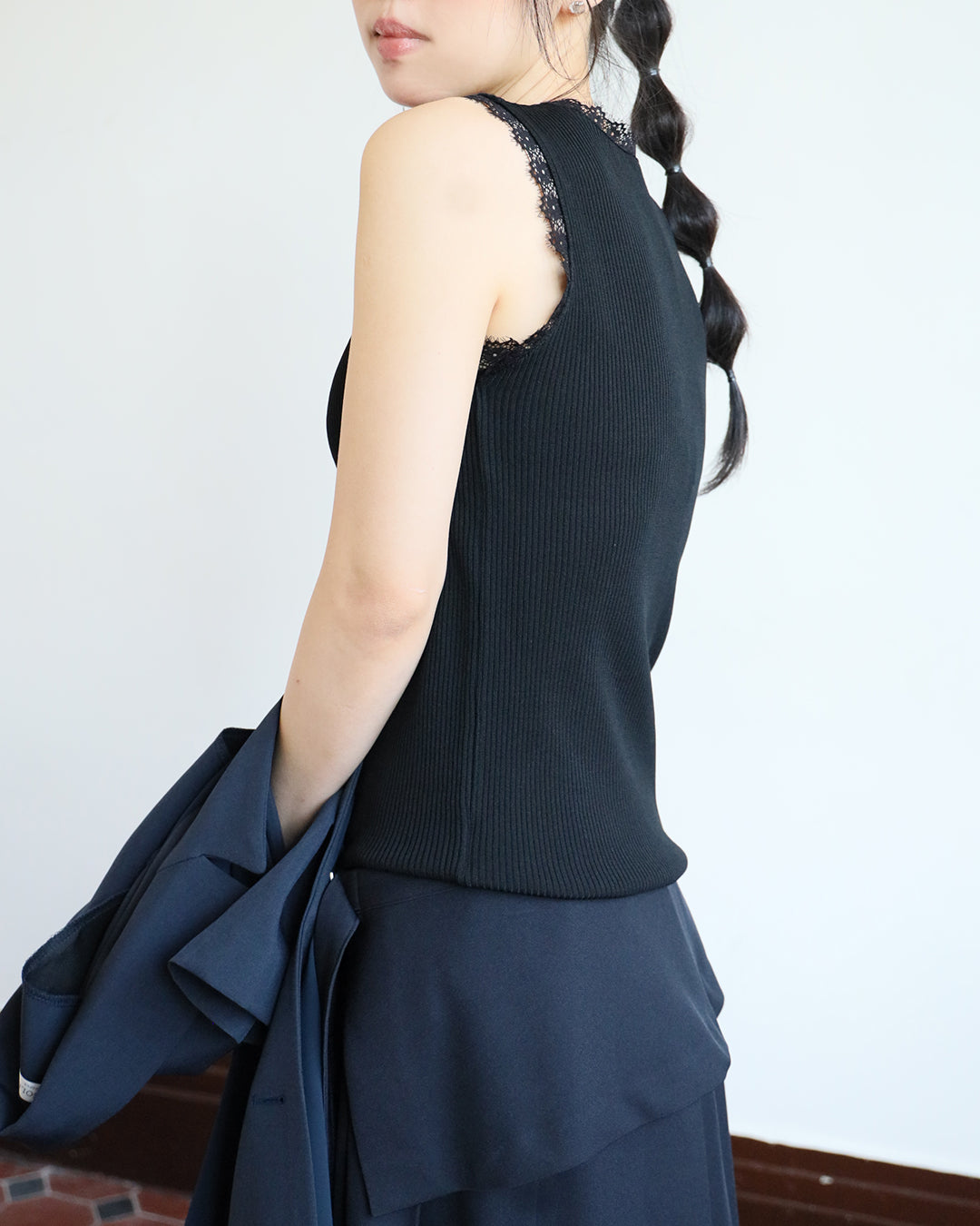 *Lace Trim Vest (3 colors)