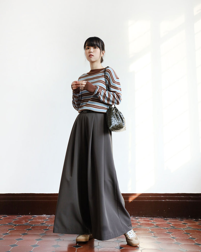 Belted Wide Leg Pants