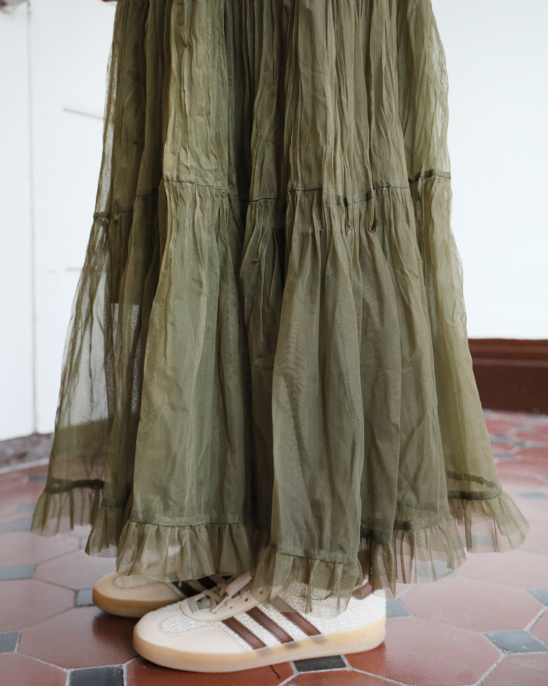 Mesh Tiered Skirt (4 color)