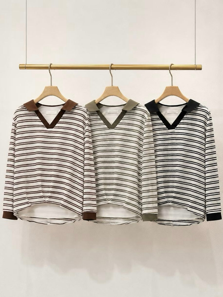 Striped Polo Shirt (3 Colors)