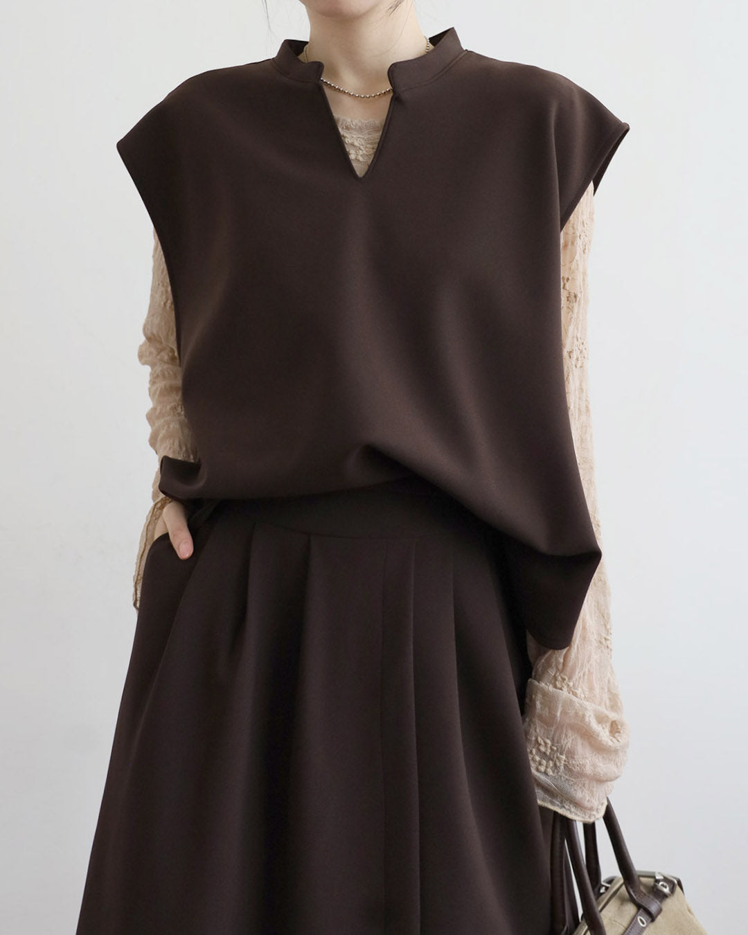 Crew Neck Lace Top (3 Colors)