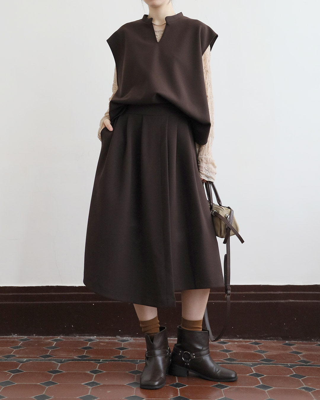 V-Neck Side Split Vest (3 Colors)