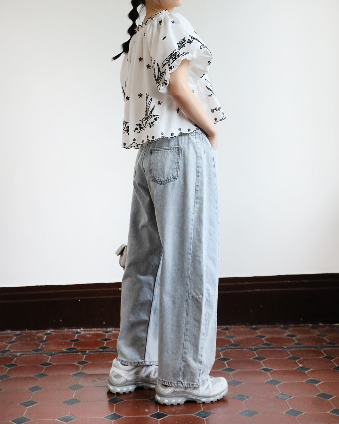 Barrel Leg Jeans (2 color | Size S-M)