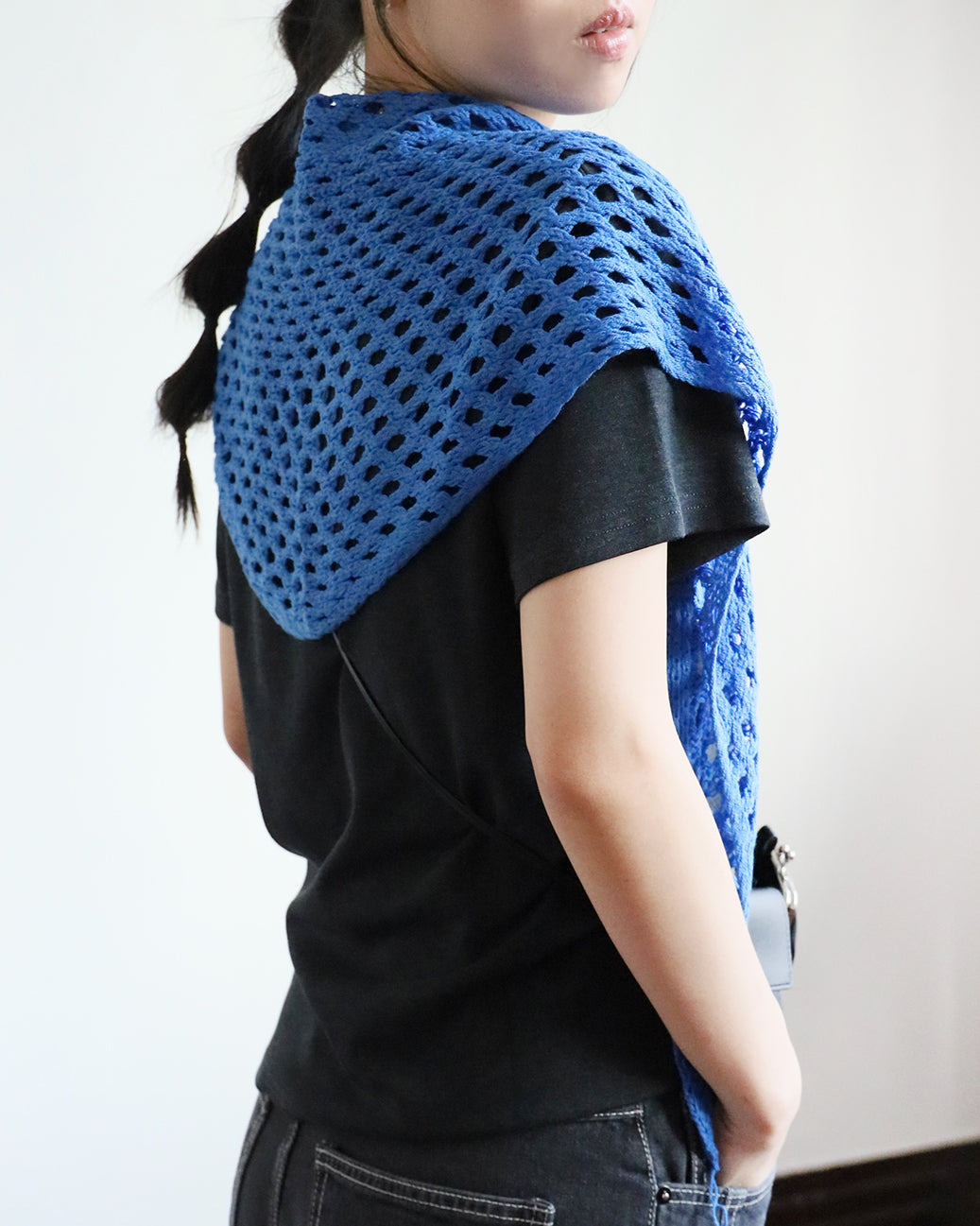 Embroidery Tee w/ Scarf (3 Color)
