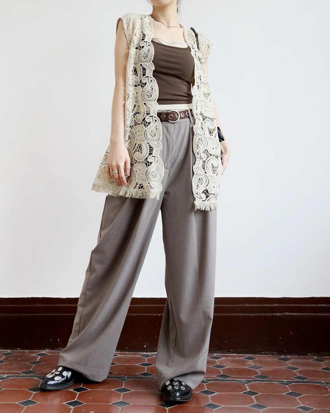 Paisley Crochet Vest  (3 Colors)
