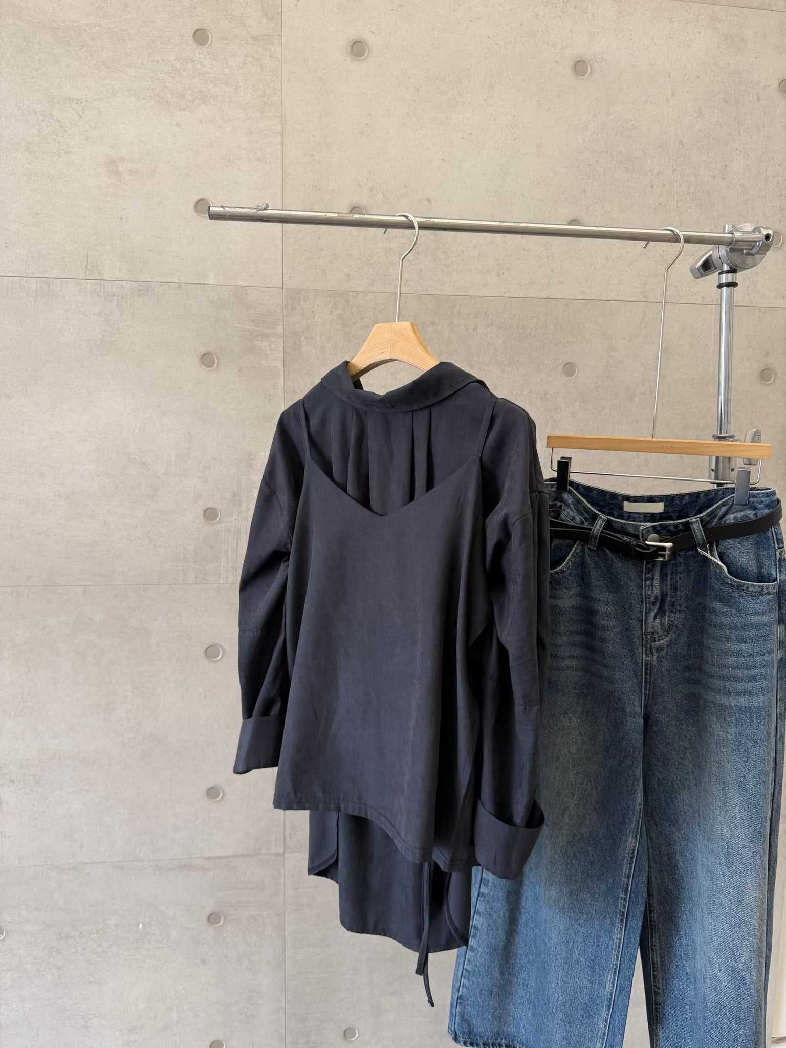 Shirt + Cami Vest (Set) 3-Colors