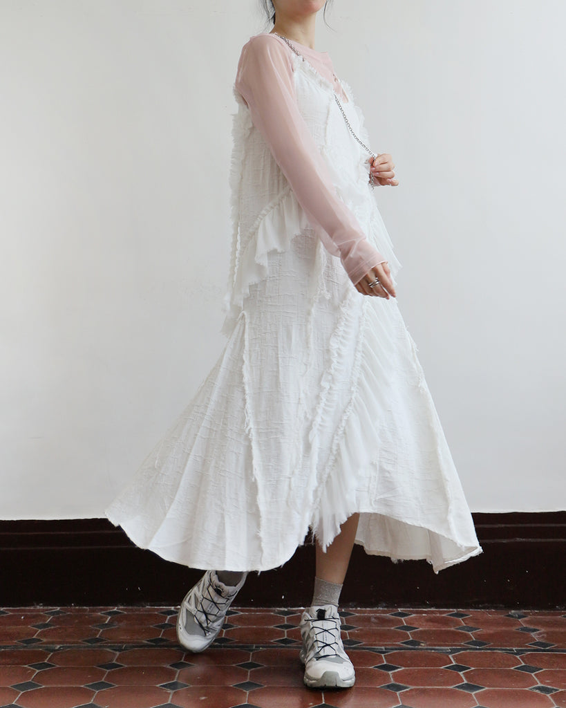 Ruffle Trimmed Cami Dress