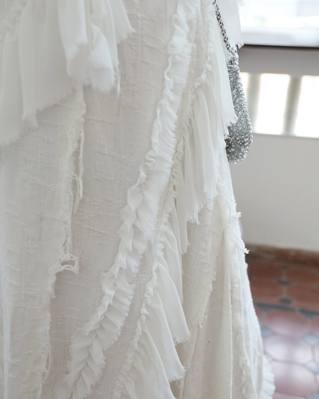 Ruffle Trimmed Cami Dress