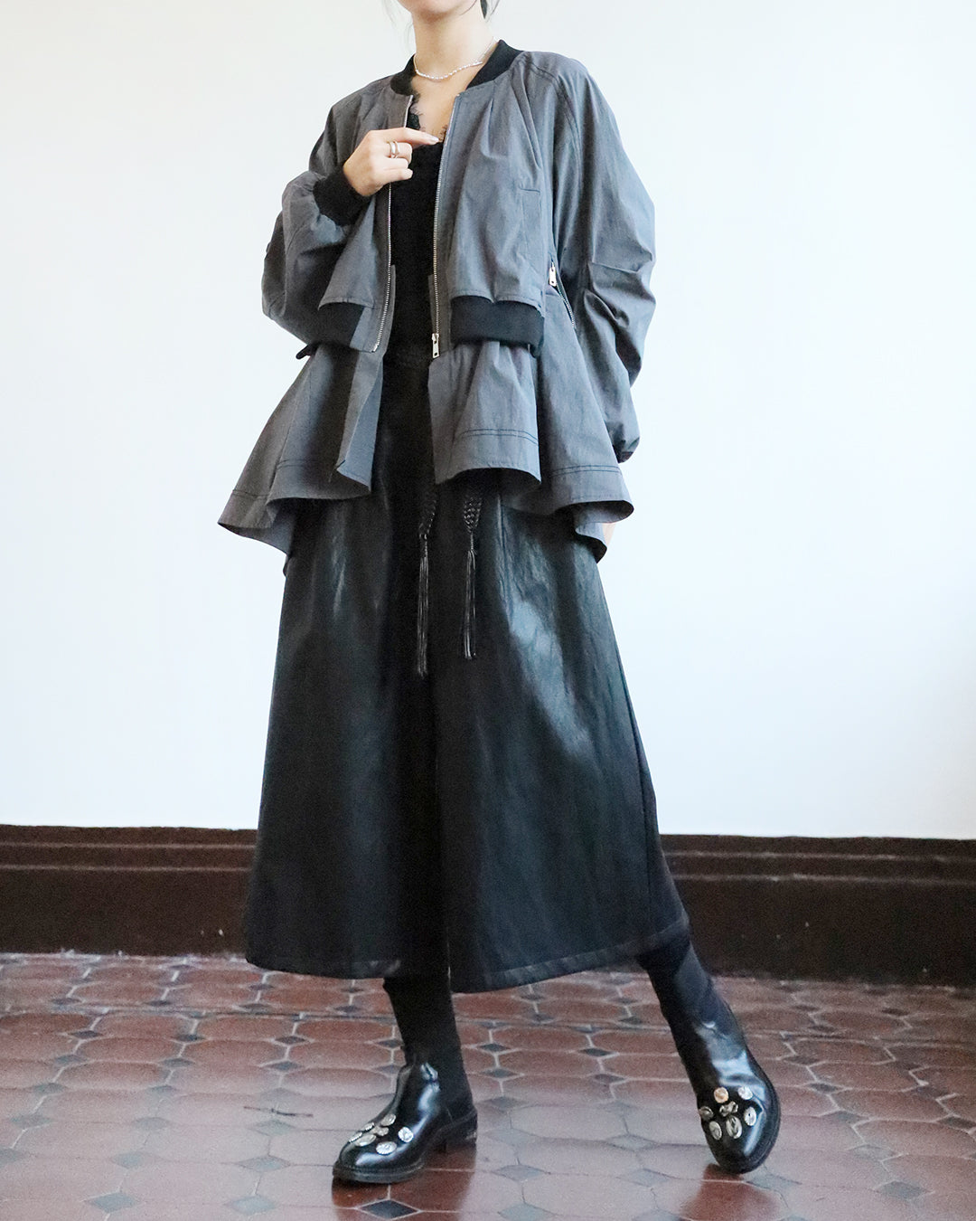 Faux Leather Crop Pants (2 Color)