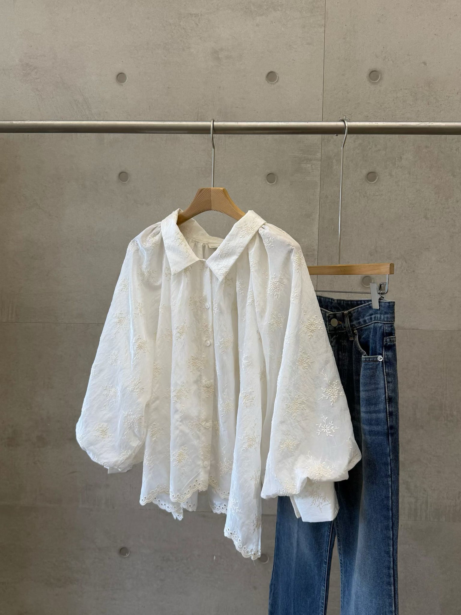 Embroidery Swing Blouse