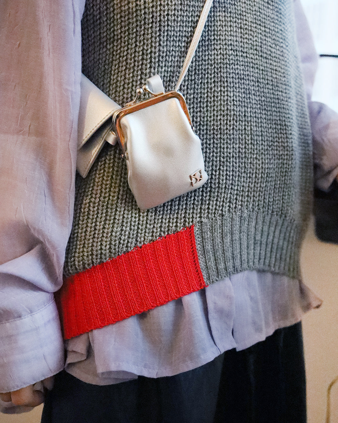 Color Block Knit Vest (2 color)